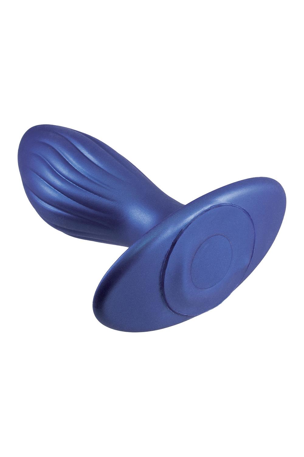 NMC 4.5 INCH SILICONE ANAL PLUG METALLIC BLUE