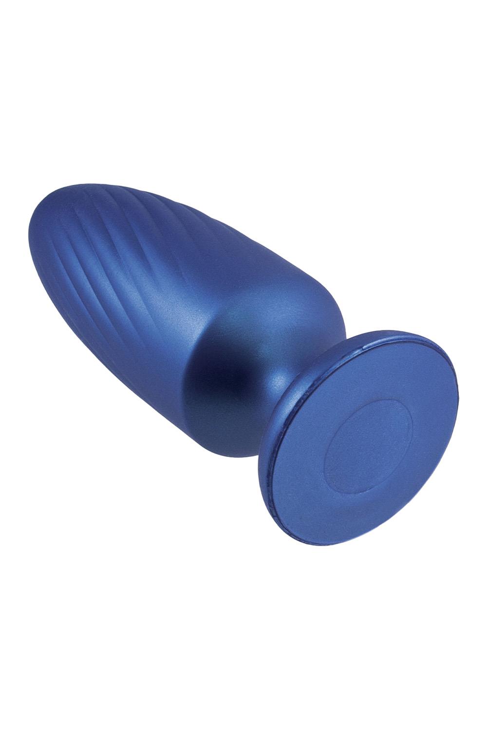 NMC 5 INCH SILICONE ANAL PLUG METALLIC BLUE