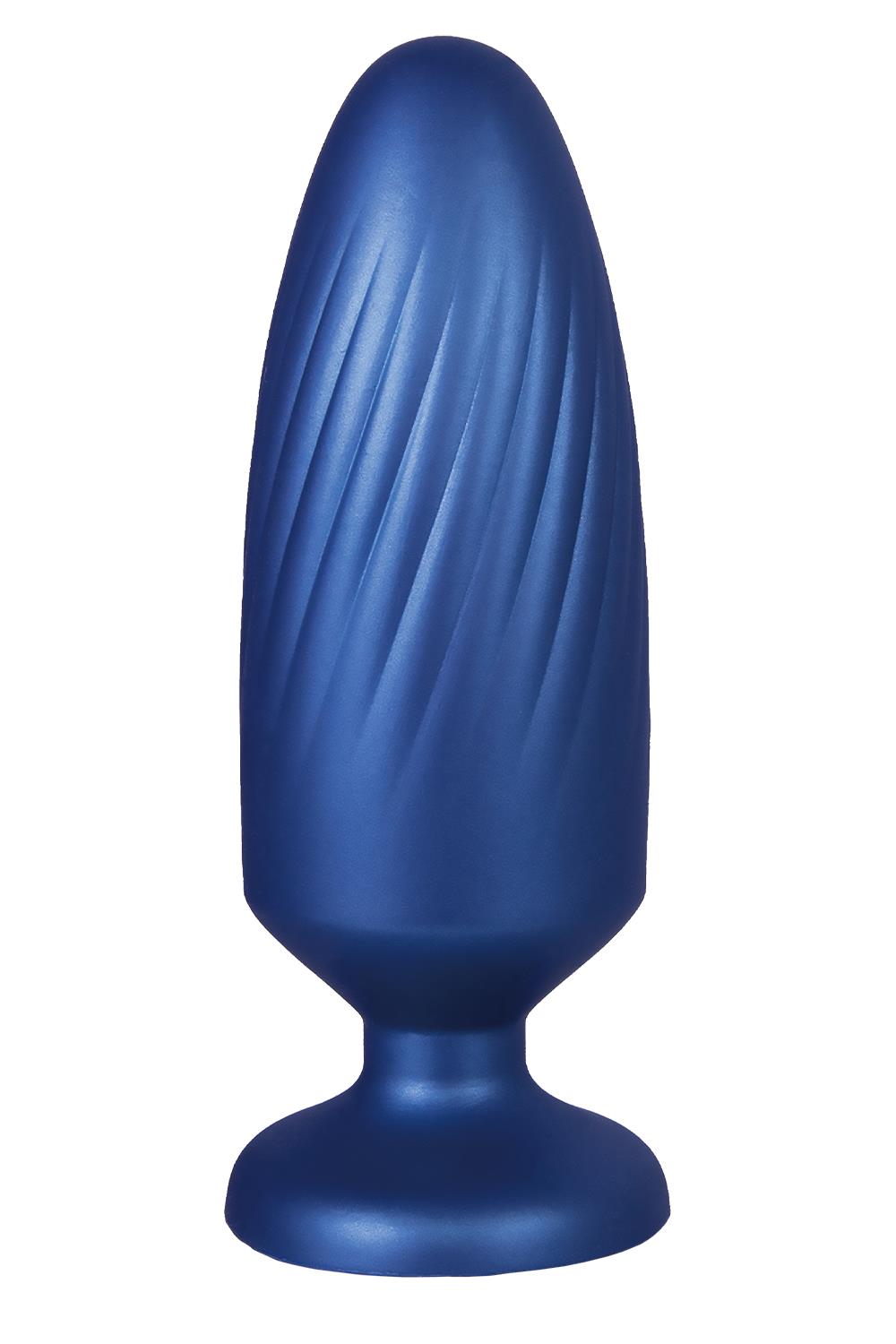 NMC 5 INCH SILICONE ANAL PLUG METALLIC BLUE