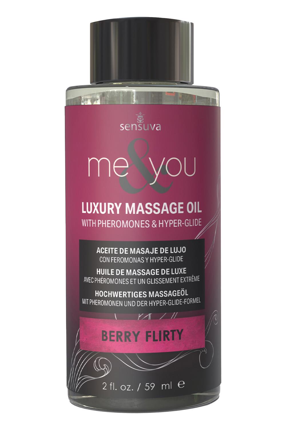 SENSUVA ME AND YOU MASSAGE OIL BERRY FLIRTY 59ML