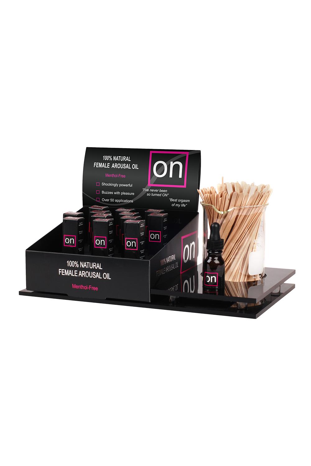 SENSUVA ON ORIGINAL AROUSAL OIL 5ML SMALL BOX 12 PIECE TESTER DISPLAY