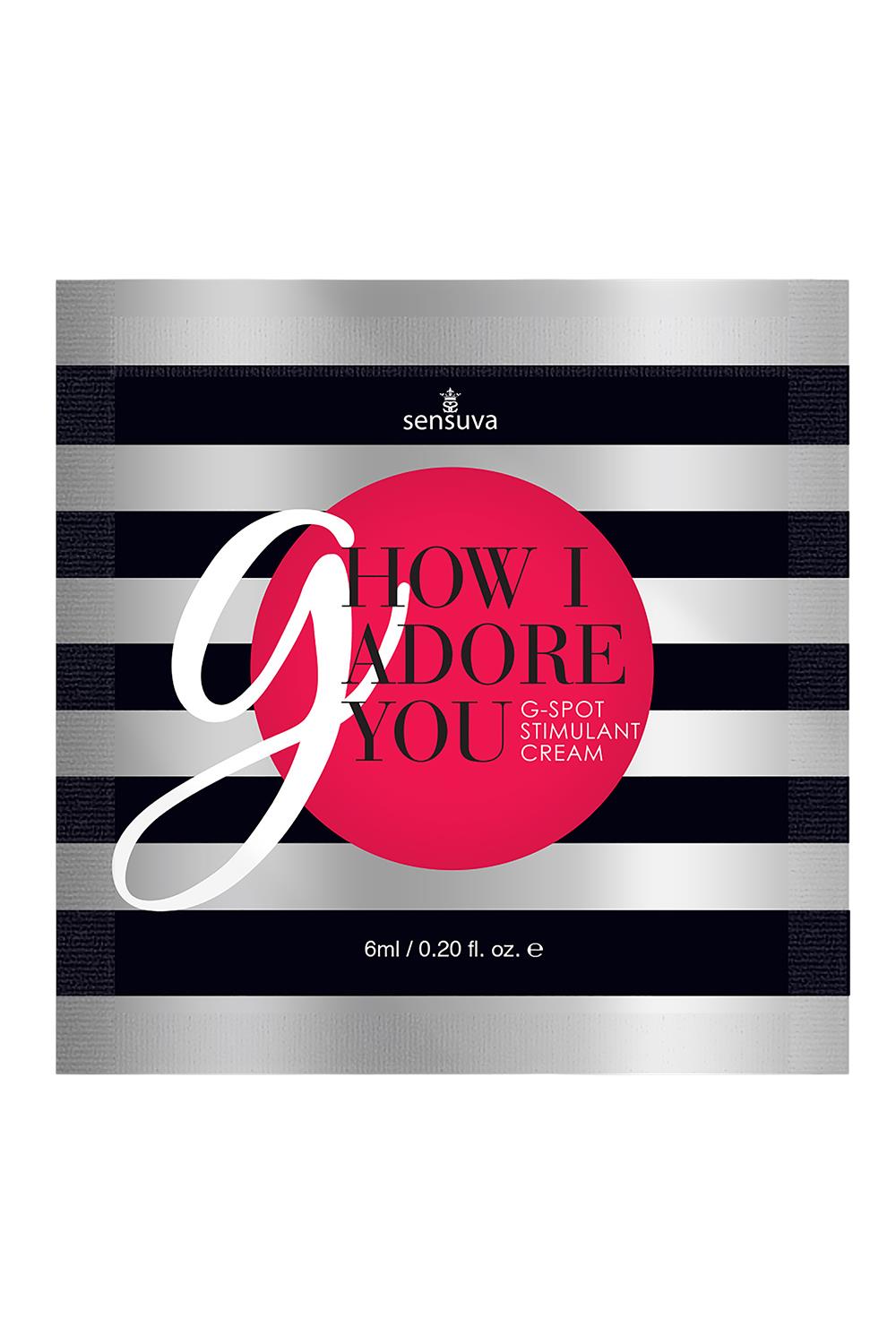 SENSUVA G, HOW I ADORE YOU G-SPOT ENHANCEMENT CREAM 6 ML