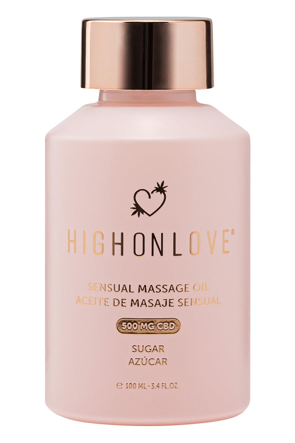 HIGH ON LOVE CBD SENSUAL MASSAGE OIL SUGAR HIGH 100ML