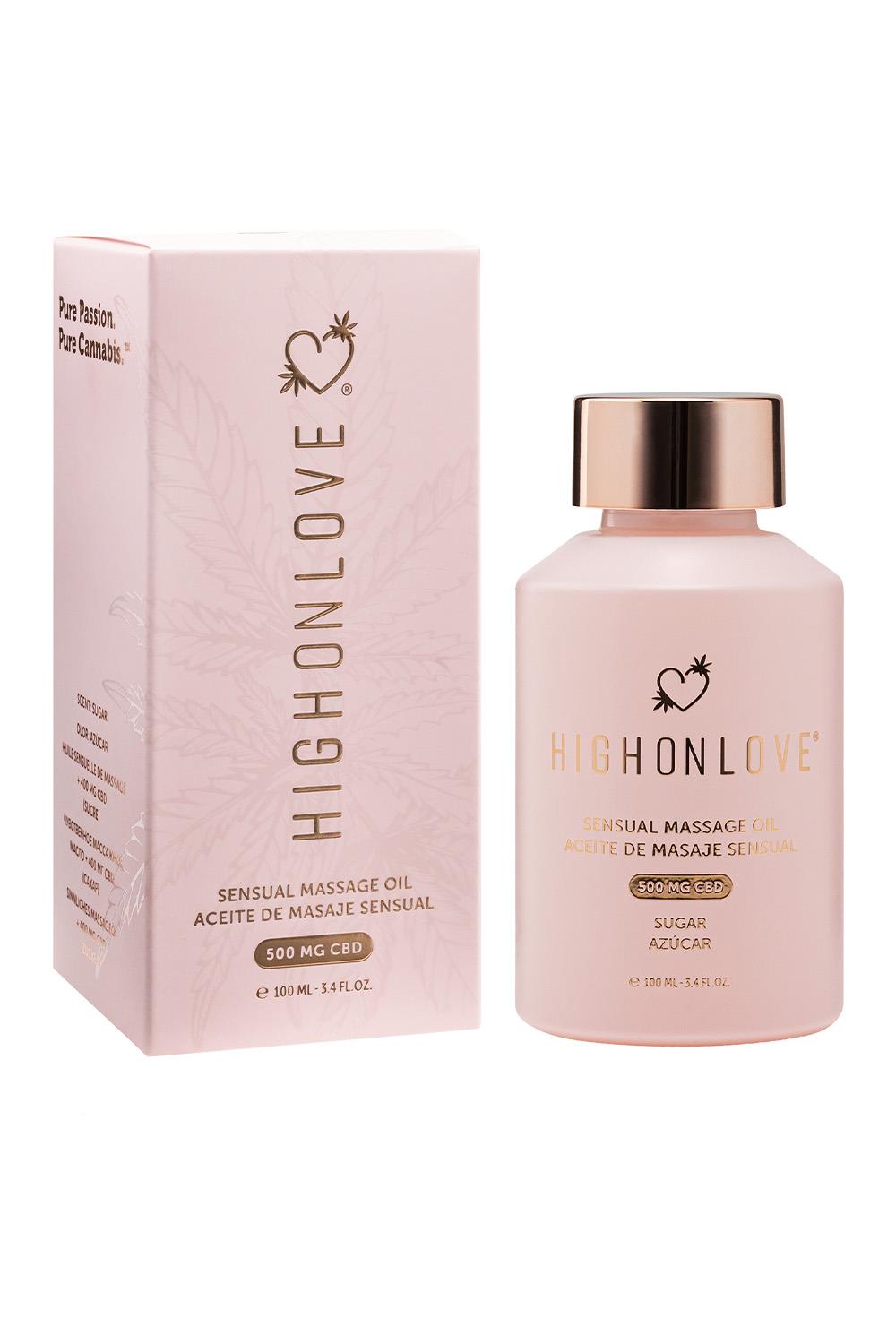 HIGH ON LOVE CBD SENSUAL MASSAGE OIL SUGAR HIGH 100ML