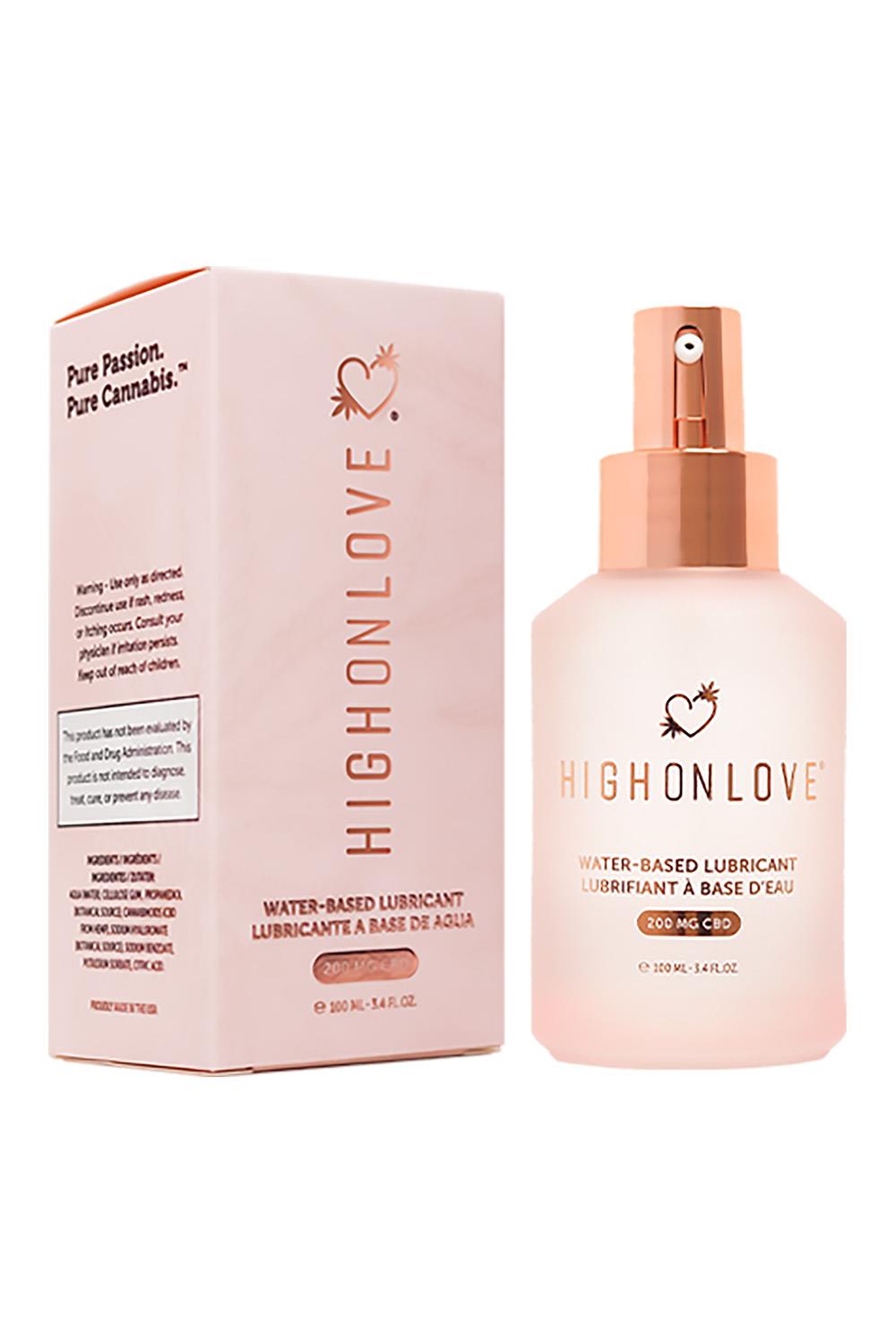 HIGH ON LOVE CBD WATER BASED LUBRICANT 100ML