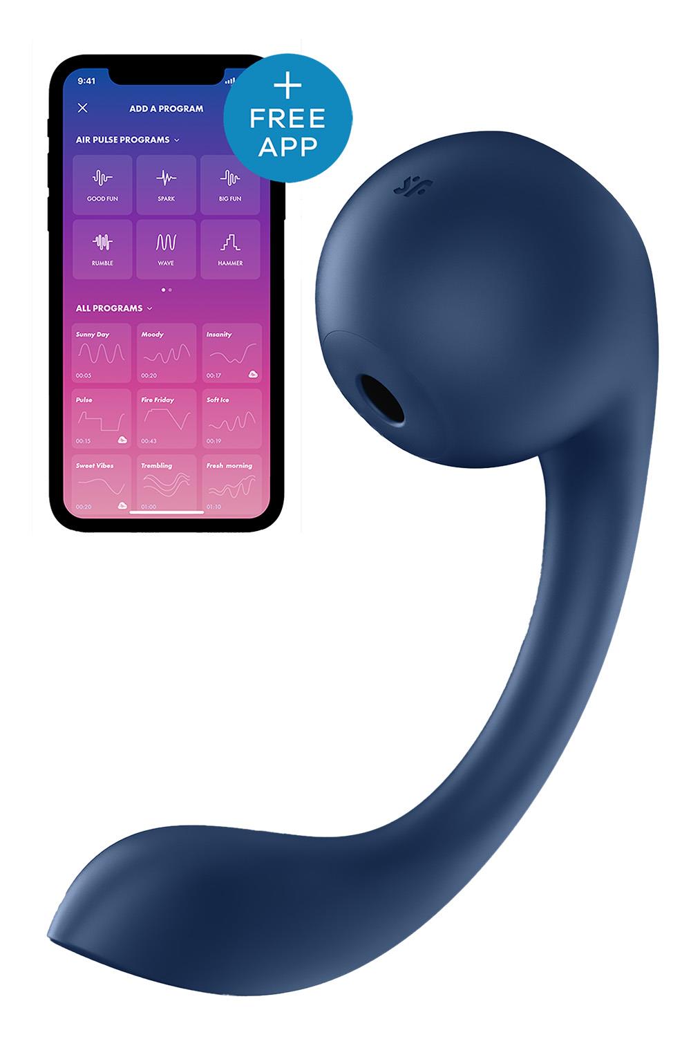 SATISFYER PRO+ WAVE 4 CONNECT APP DARK BLUE