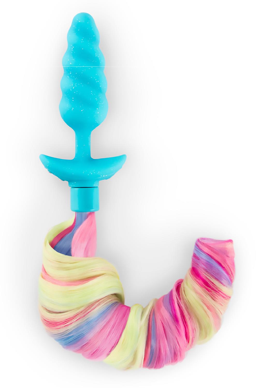 B-VIBE UNICORN PLUG WITH RAINBOW TAIL