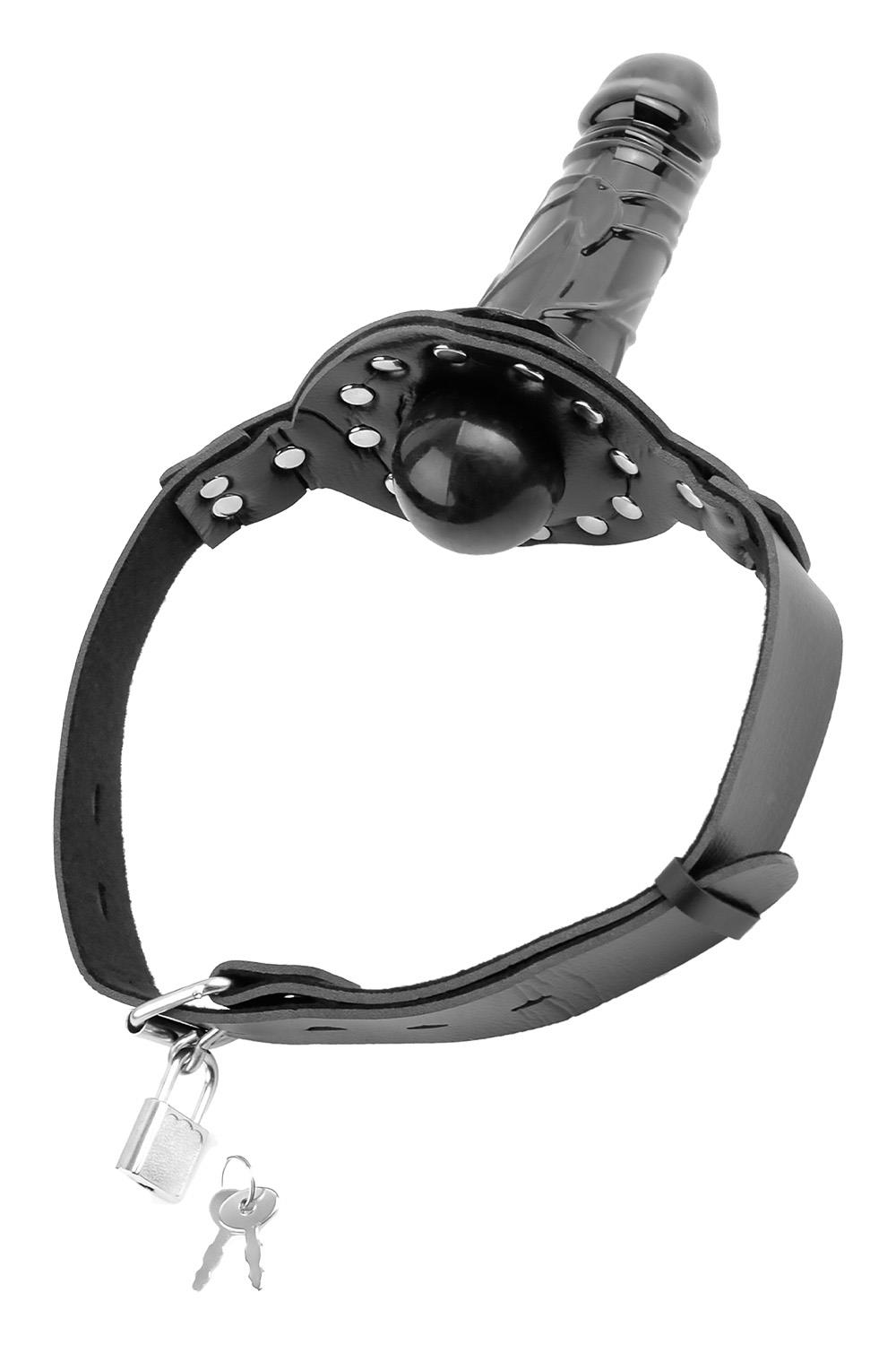 FETISH FANTASY SERIES DELUXE BALL GAG WITH DILDO BLACK
