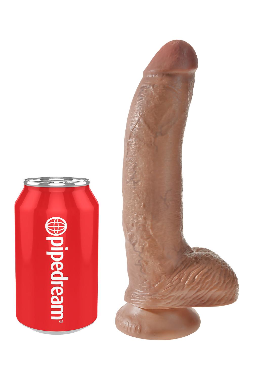KING COCK 9 INCH COCK WITH BALLS TAN