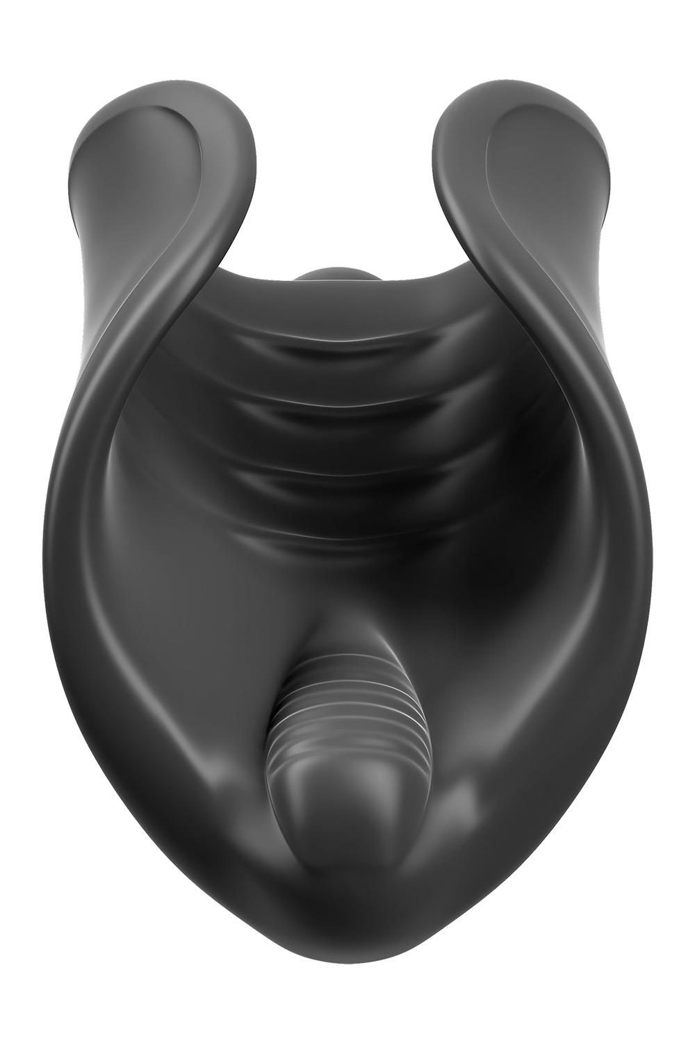 PDX ELITE VIBRATING SILICONE STIMULATOR BLACK