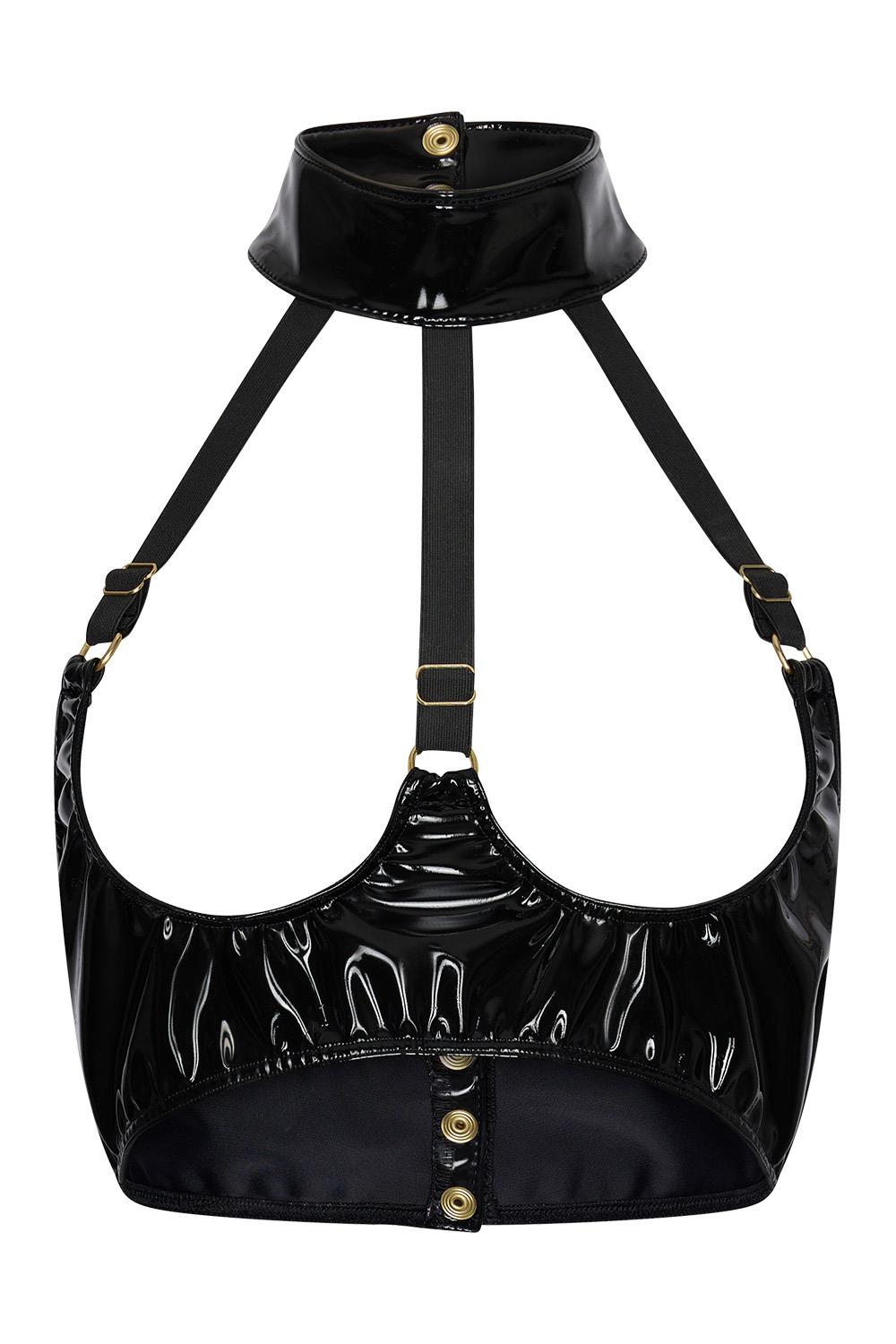GUILTY PLEASURE HEROIC HALO BRA BLACK, XXL