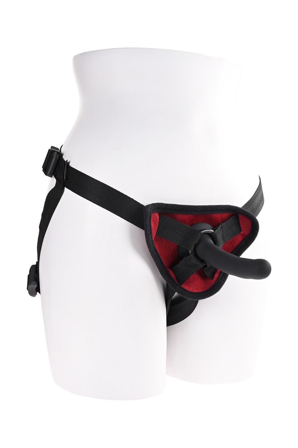 SPORTSHEETS SAFFRON SILICONE PEGGING KIT RED