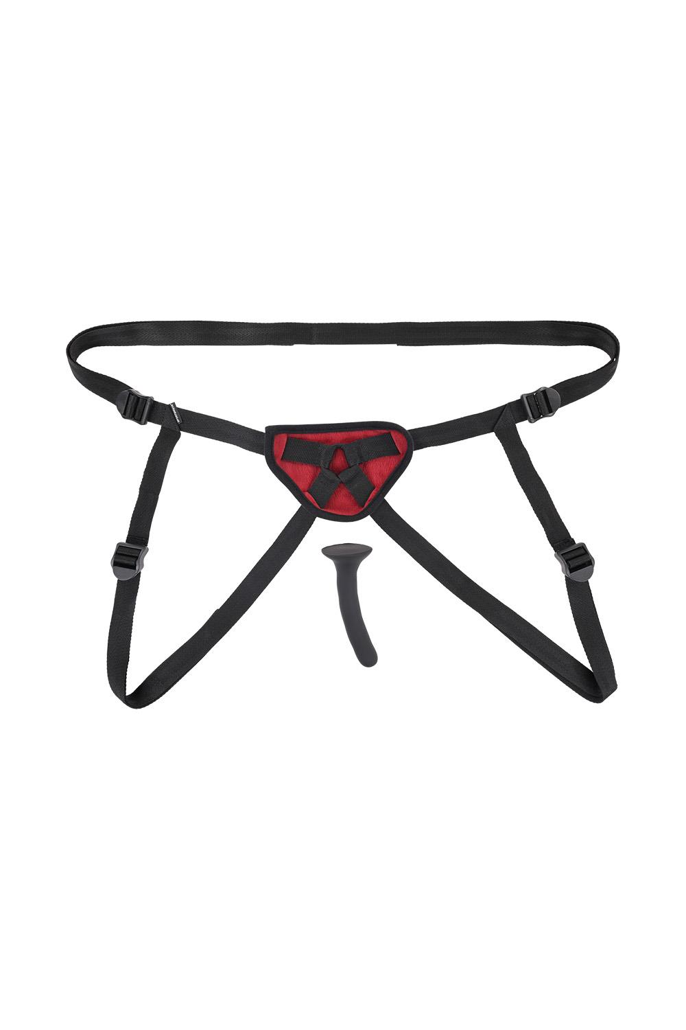 SPORTSHEETS SAFFRON SILICONE PEGGING KIT RED