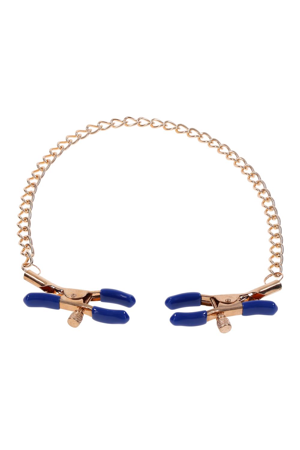 SPORTSHEETS COUGAR CHAINED NIPPLE CLAMPS