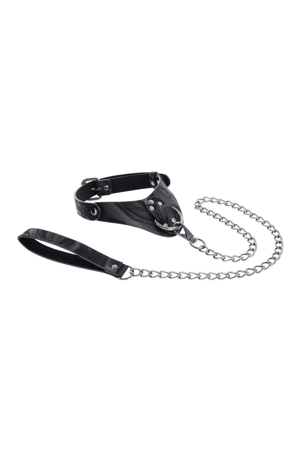 SPORTSHEETS VELVET NOIR COLLAR & LEASH