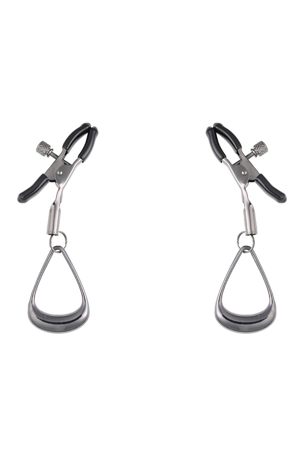 SPORTSHEETS VELVET NOIR TUGGABLE NIPPLE CLAMPS