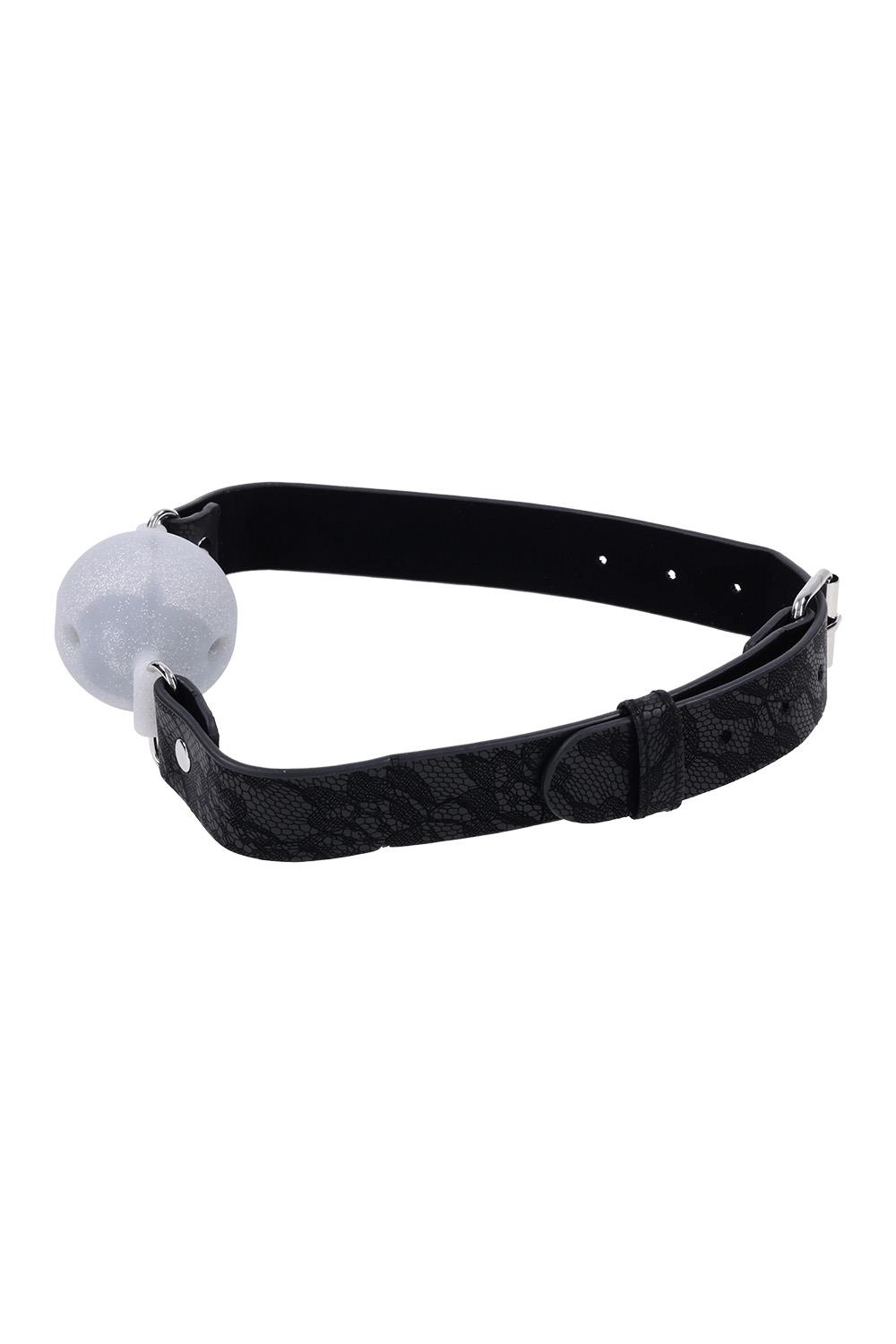 SPORTSHEETS SEX AND MISCHIEF LACE SILICONE BREATHABLE BALL GAG