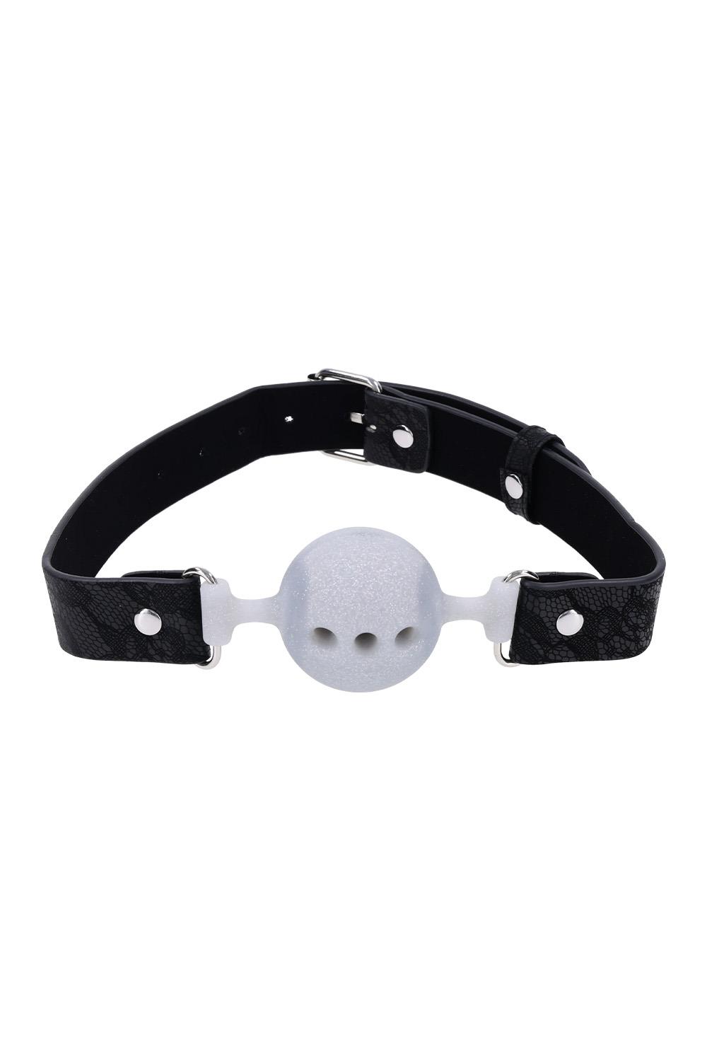 SPORTSHEETS SEX AND MISCHIEF LACE SILICONE BREATHABLE BALL GAG