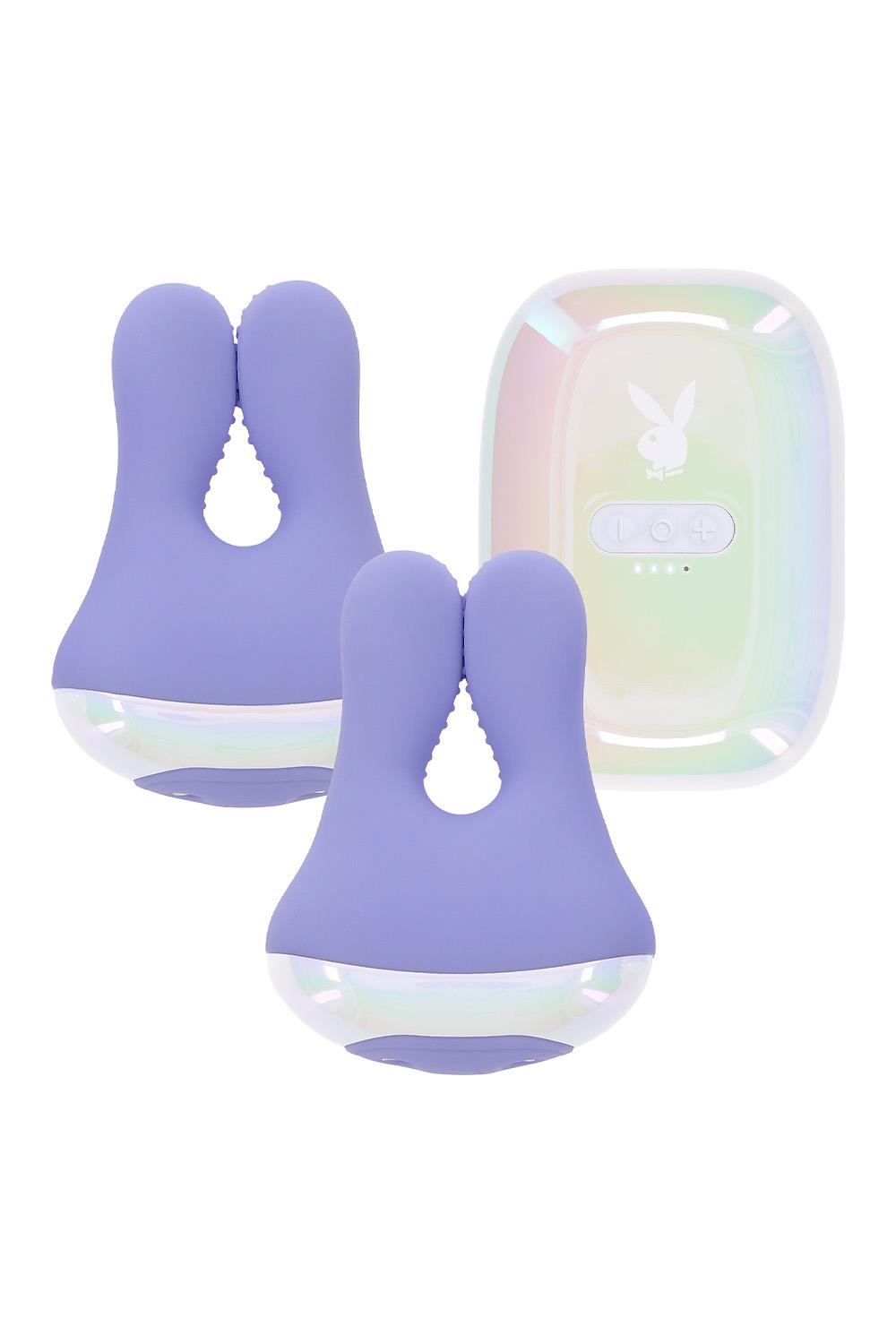 PLAYBOY NIPPLE CLAMPS IN A PINCH PURPLE