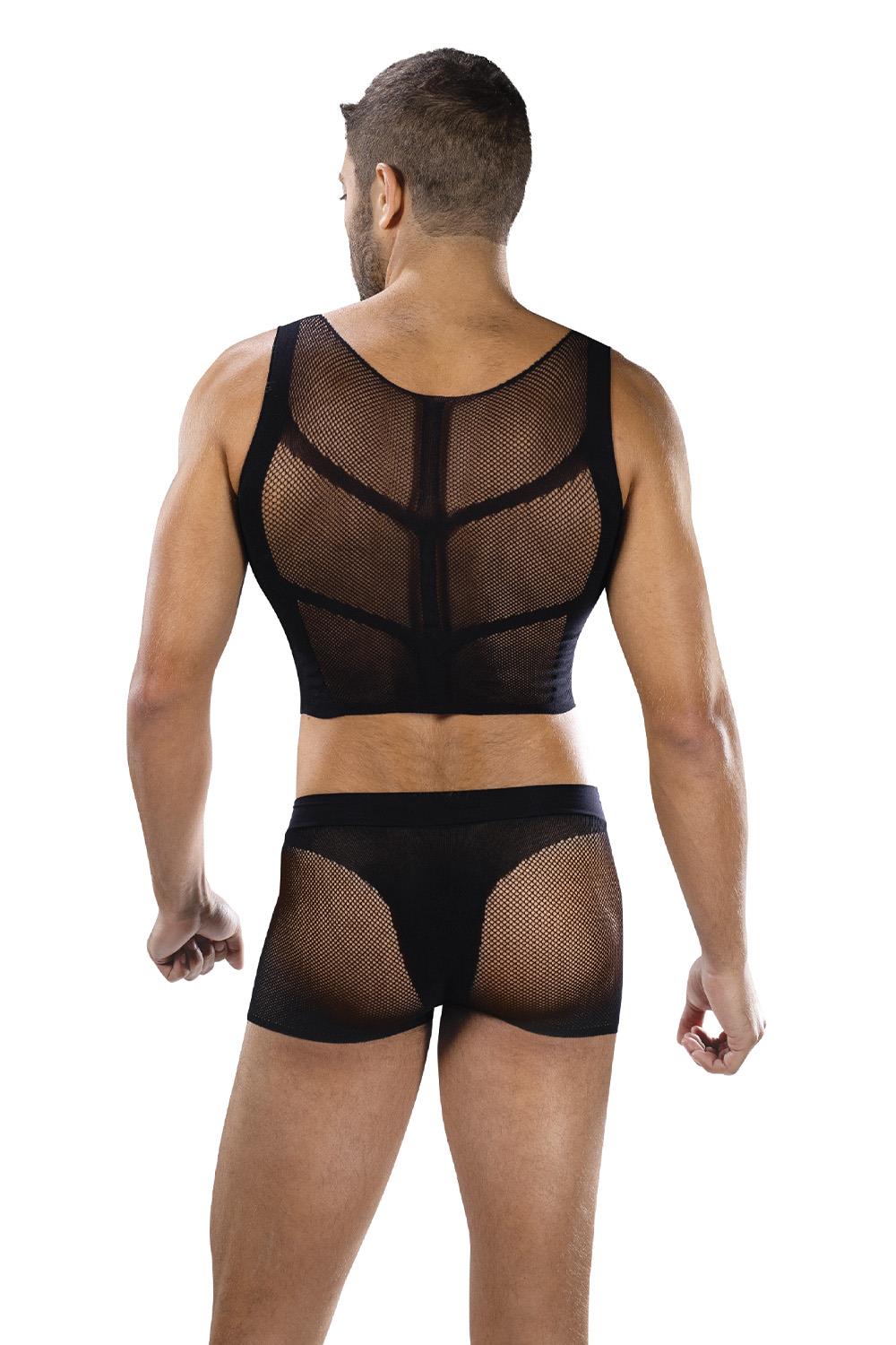 ENVY FISHNET ARMOR 2 PIECE SET BLACK, OS