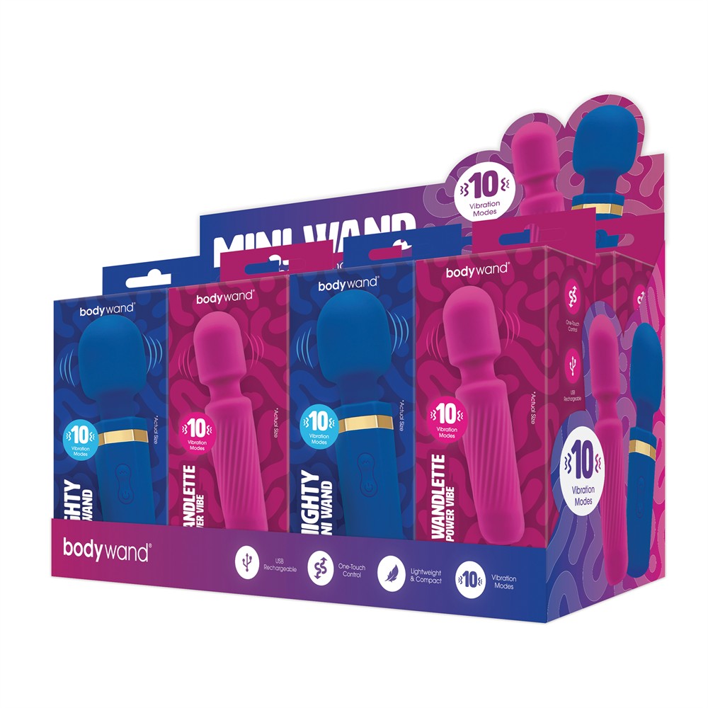 BODYWAND ASSORTED BOLT BULLETS 12 PCS DISPLAY