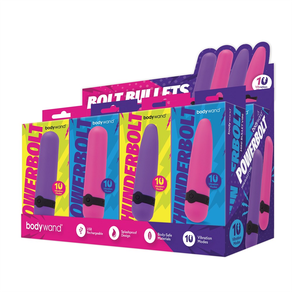 BODYWAND POCKET WAND 8 PCS ASSORTED DISPLAY