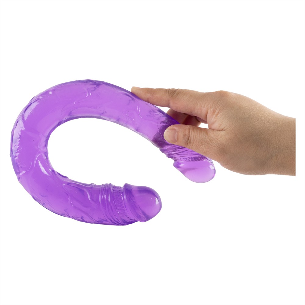 BUBBLEGUM BLAST GROOVY TIMES PURPLE CLASSIC JELLY 14,8 INCH DOUBLE DONG