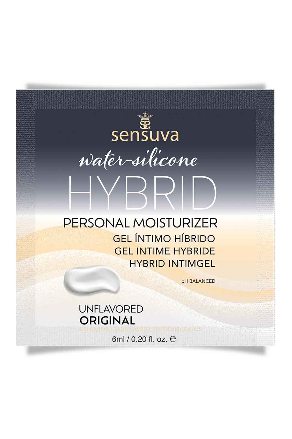 SENSUVA HYBRID PERSONAL MOISTURIZER ORIGINAL UNFLAVORED 6ML SINGLE USE PACKET