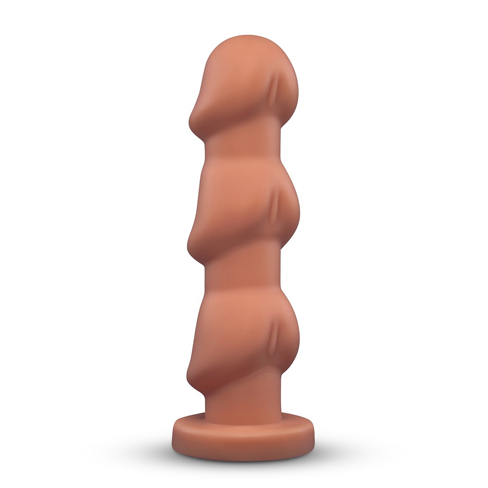 B-VIBE HEADZ 10.5 INCH MULTI-BULB DILDO WITH FLARED BASE
